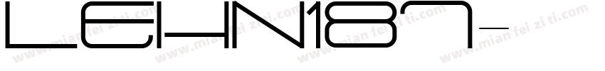 LEHN187字体转换