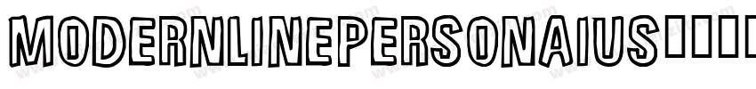 modernlinePersonaIUs字体转换