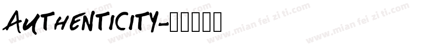 Authenticity字体转换