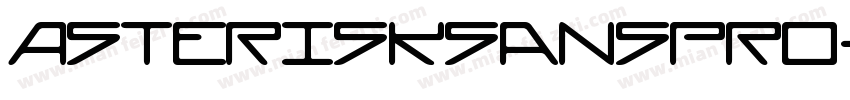 AsteriskSansPro字体转换