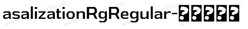 asalizationRgRegular字体转换