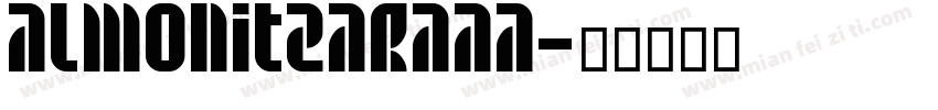 AlmoniTzarAAA字体转换