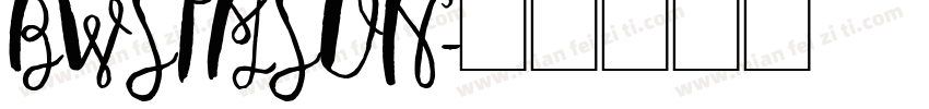 BWSIMSUN字体转换