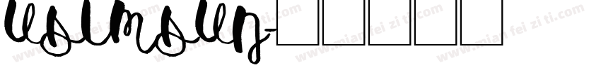 usimsun字体转换