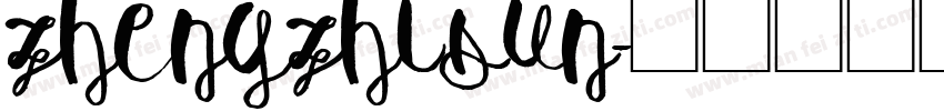 zhengzhisun字体转换