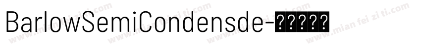 BarlowSemiCondensde字体转换