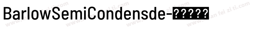 BarlowSemiCondensde字体转换