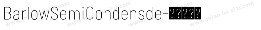 BarlowSemiCondensde字体转换