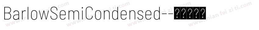 BarlowSemiCondensed-字体转换