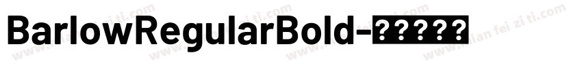 BarlowRegularBold字体转换