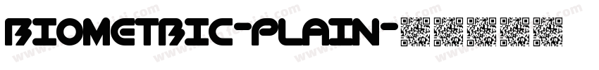BioMetric-Plain字体转换