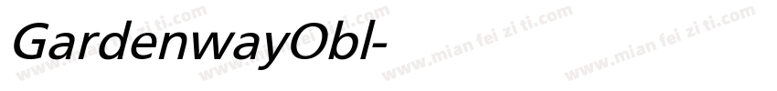GardenwayObl-Normal字体转换