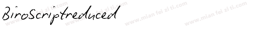 BiroScriptreduced字体转换