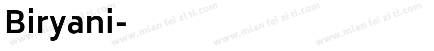 Biryani字体转换