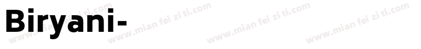Biryani字体转换