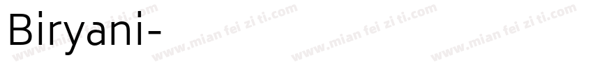 Biryani字体转换