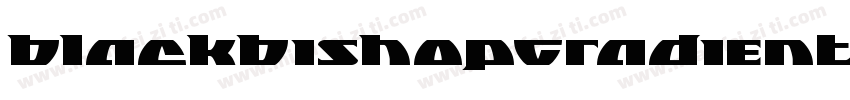 BlackBishopGradientItalic-JY7x字体转换