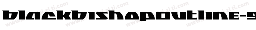 BlackBishopOutline-9ODL字体转换