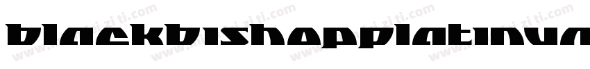 BlackBishopPlatinumItalic-1gWg字体转换