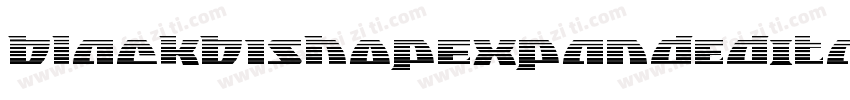 BlackBishopExpandedItalic-qrzV字体转换