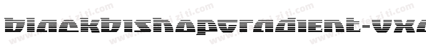 BlackBishopGradient-VXaw字体转换