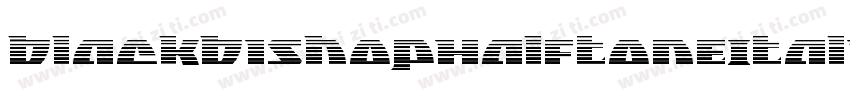 BlackBishopHalftoneItalic-jlzM字体转换