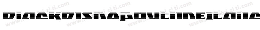 BlackBishopOutlineItalic-l1yy字体转换