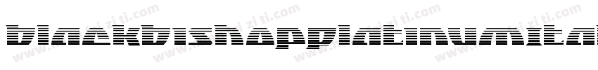 BlackBishopPlatinumItalic-1gWg字体转换