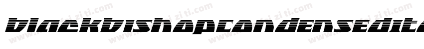 BlackBishopCondensedItalic-Dl91字体转换