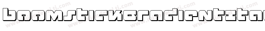 BoomstickGradientItalic-gV04字体转换