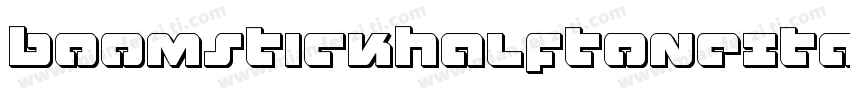 BoomstickHalftoneItalic-40Ll字体转换
