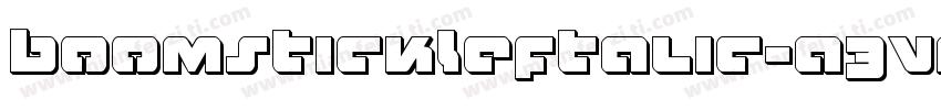 BoomstickLeftalic-a3Vm字体转换