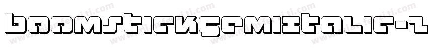 BoomstickSemiItalic-Z0ZB字体转换