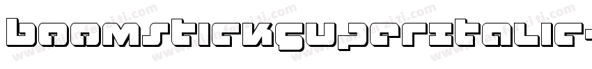 BoomstickSuperItalic-34j3字体转换
