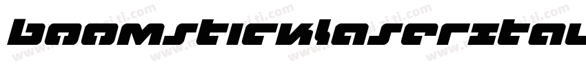 BoomstickLaserItalic-WgOG字体转换