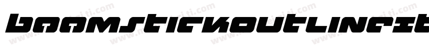 BoomstickOutlineItalic-OvLe字体转换
