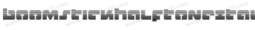 BoomstickHalftoneItalic-40Ll字体转换