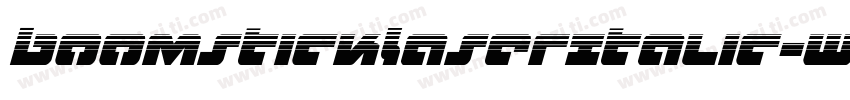 BoomstickLaserItalic-WgOG字体转换