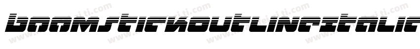 BoomstickOutlineItalic-OvLe字体转换