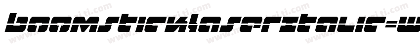BoomstickLaserItalic-WgOG字体转换