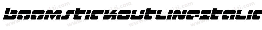 BoomstickOutlineItalic-OvLe字体转换