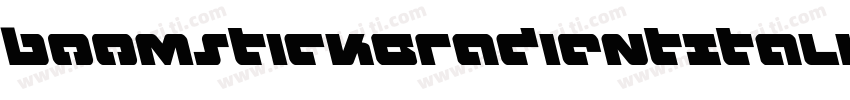 BoomstickGradientItalic-gV04字体转换
