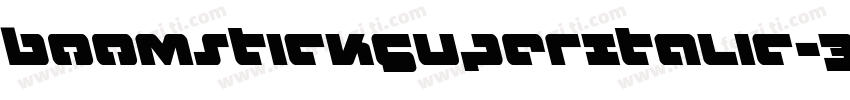 BoomstickSuperItalic-34j3字体转换