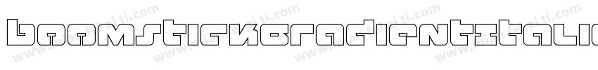 BoomstickGradientItalic-gV04字体转换