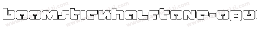 BoomstickHalftone-o804字体转换