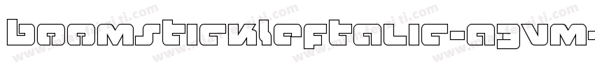 BoomstickLeftalic-a3Vm字体转换