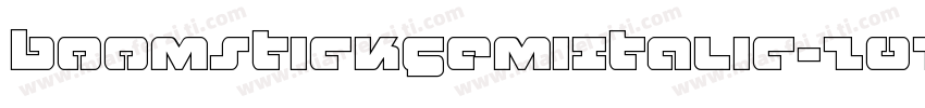 BoomstickSemiItalic-Z0ZB字体转换