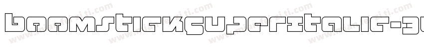 BoomstickSuperItalic-34j3字体转换