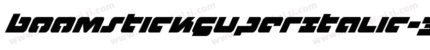 BoomstickSuperItalic-34j3字体转换