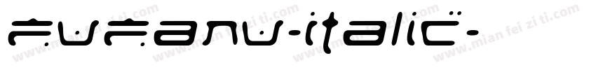Fufanu-Italic字体转换